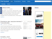 Tablet Screenshot of piotrdyminski.pl